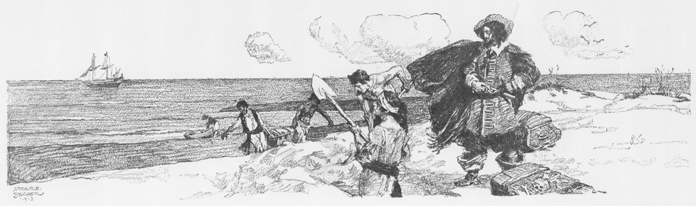 Pirates Burying Treasure